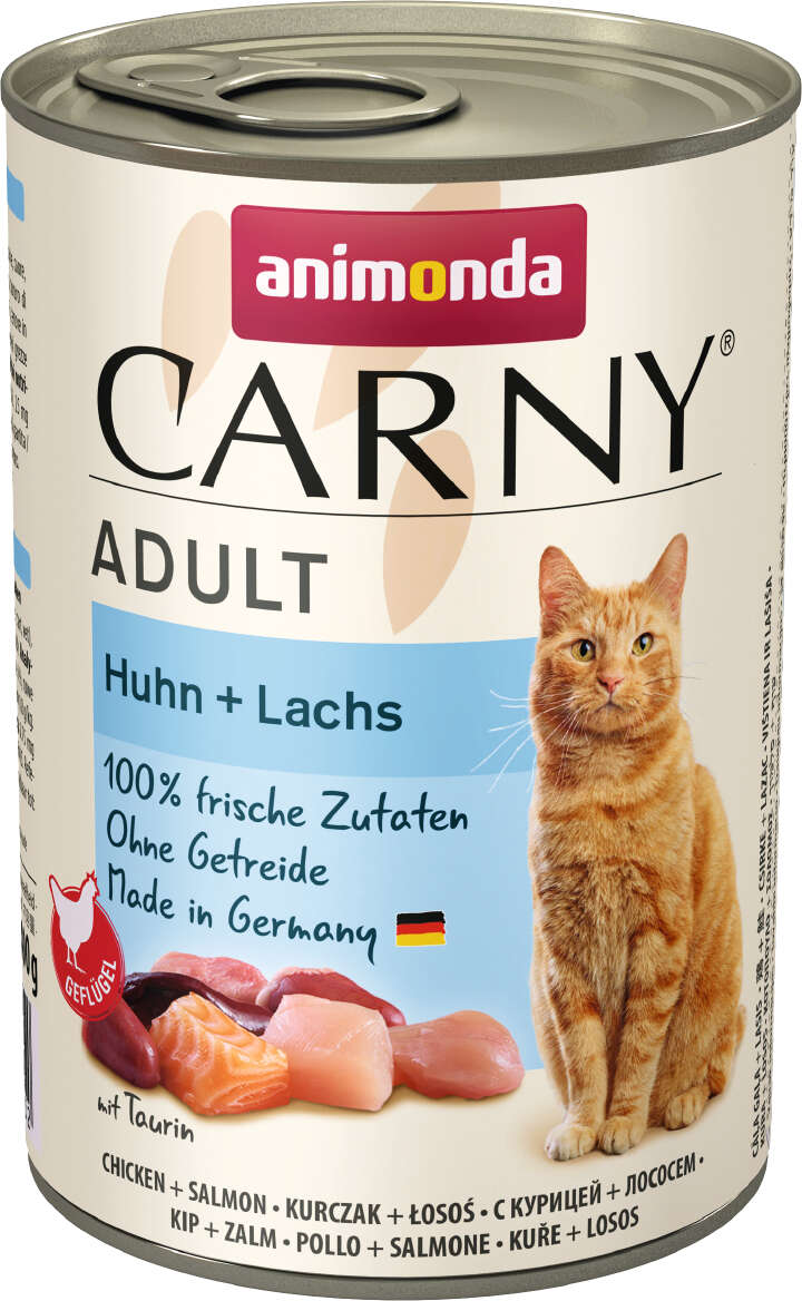 animonda Katzen-Nassfutter Carny Adult Huhn + Lachs